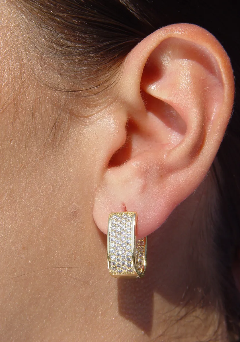Crystal ring — gold