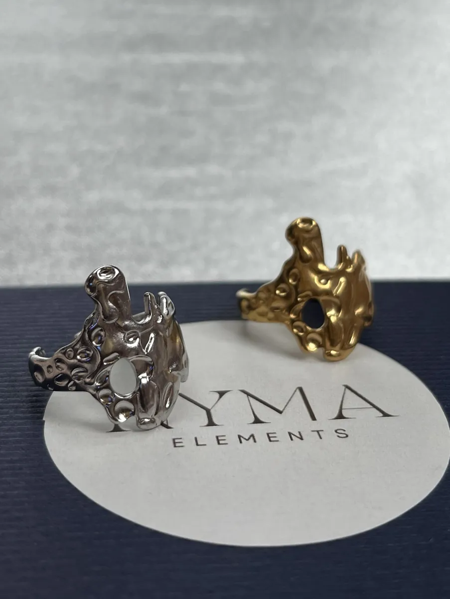 Molten Muse Ring — silver