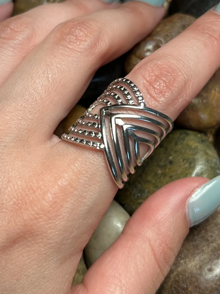 Aurelia Frame Ring — silver